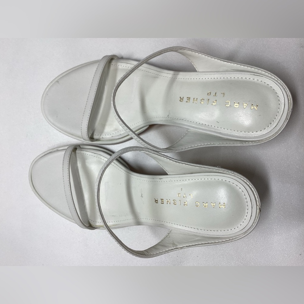 Marc Fisher LTD Alonde kitten heels  white Sandals - Picture 7 of 15
